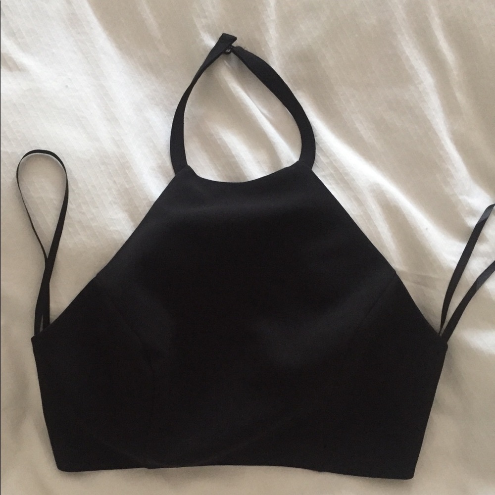 BeBe Halter Crop Top